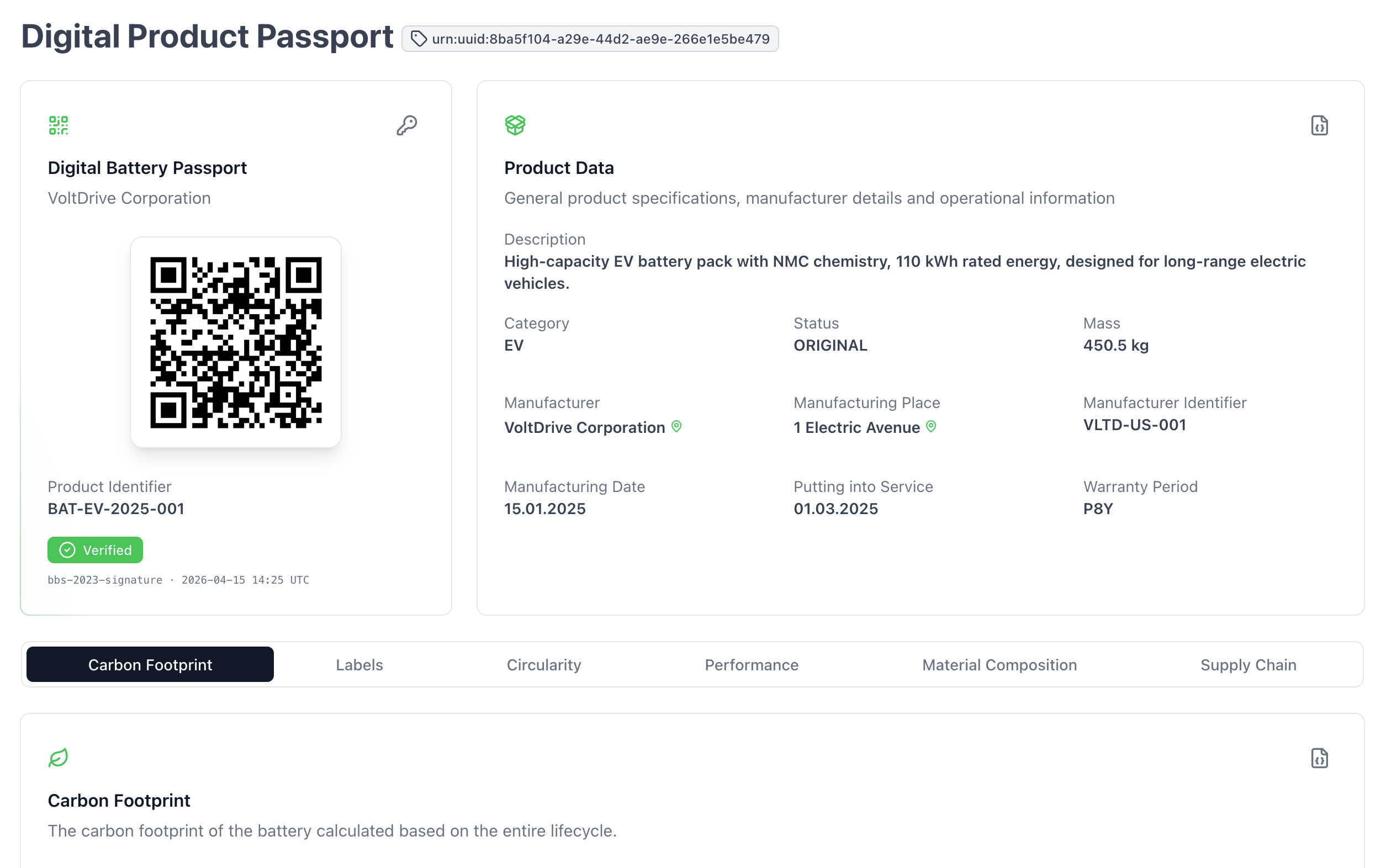 Biber DPP — Digital Product Passport platform